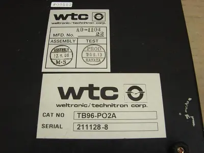 USED WELTRONICS TB96-PO2A