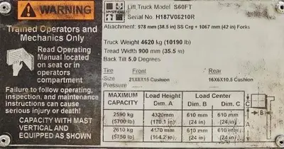 Used 2017 HYSTER S60FT Misc Forklifts Illinois US | Somerset Equipment Sales #1543024