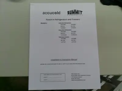 Accucold ARS23ML +4C Laboratory Refrigerator 23Cf 120v FULLY TESTED