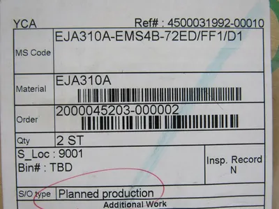 NEW YOKOGAWA EJA310A-EMS4B-72ED/FF1/D1 PRESSURE TRANSMITTER