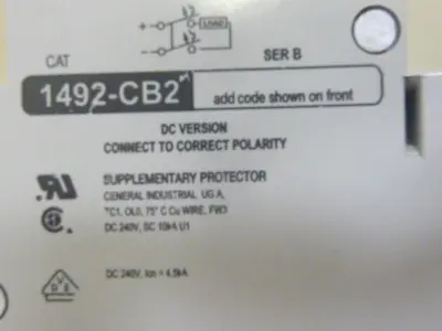 USED ALLEN BRADLEY 1492-CB2/DG100 SER B