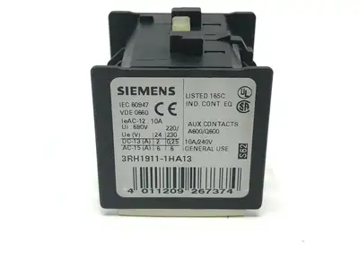 3RH1911-1HA13 | Siemens  Auxiliary Switch Block - Used