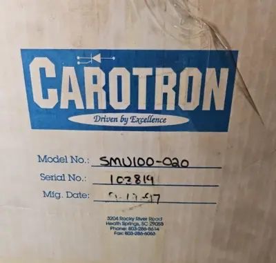 USED CAROTRON SMU100-020
