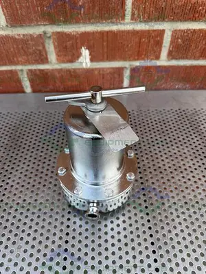 USED STERIFLOW 96 MANUAL LOW TO HIGH FLOW SANITARY BACK PRESSURE REGULATOR 3/4"