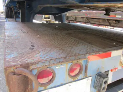 Used TRANSCRAFT 40 TON EXTENDABLE DOUBLE DROP DECK TRAILER Lowboy Trailers Florida US | USA Transequipment #1542600