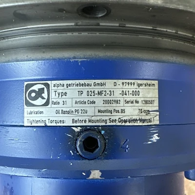 USED WITTENSTEIN ALPHA TP-025-MF2-31-041-000