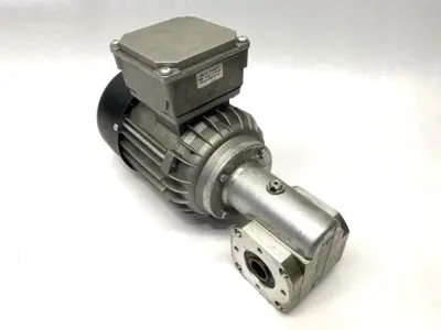 USED REXROTH THREE‑PHASE MOTOR W/ 3842527868 SLIP-ON GEAR UNIT