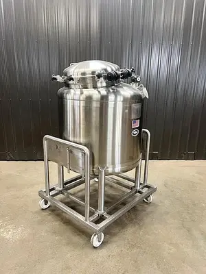Used 158 Gallon Tank (Vessel), 316L Stainless Steel