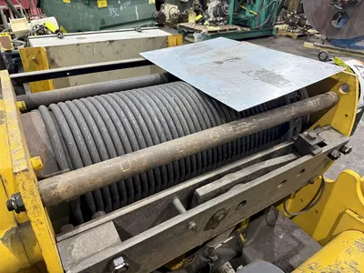 25 TON P&H OVERHEAD BRIDGE CRANE HOIST, NEW 1998, 66" GAUGE: YOBRO #24847