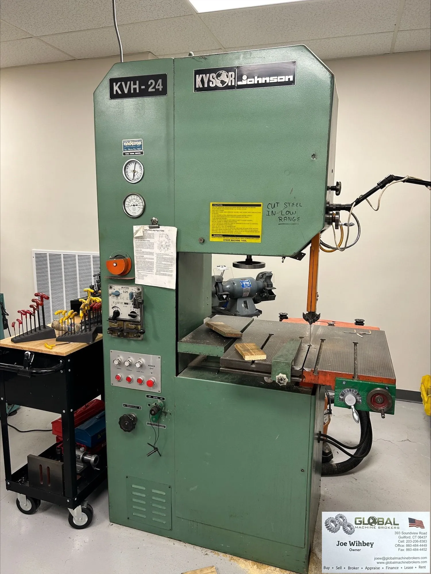 Kysor Johnson KVH-24 Vertical Band Saw w/ Welder