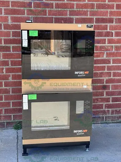 Used INFORS HT MINITRON DOUBLE STACKED CO2 HUMIDITY INCUBATOR SHAKER 65°C Incubators California US | Equipment Lab #485863