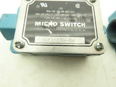 Micro Switch BAF1-2RN-RH Limit Switch Top Plunger Actuator Lot of 2