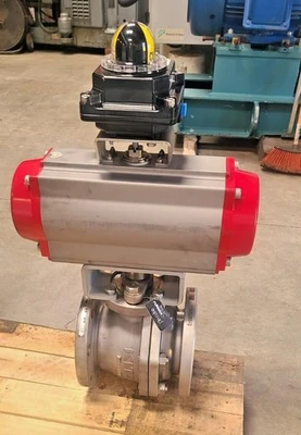 Kitz Stainless Steel Ball Valve CF8M 4-150 S14A H-PTFE 316 Actuator