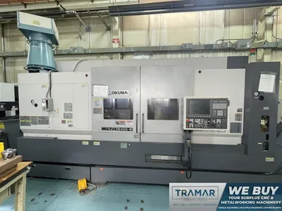 Used 2008 OKUMA MULTUS B400W 5-Axis or More CNC Lathes Michigan US | Tramar Industries #419498