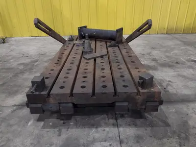70" X 48" T-SLOTTED ADJUSTABLE ANGLE PLATE: YOBRO #24019