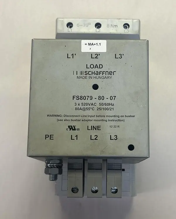 Used SCHAFFNER FS8079-80-07 Miscellaneous Equipment (Electrical & Power) | Surplus Asset Holdings #1189788