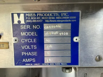 152-0427 Mies HD1108 Electric Pressure Fryer