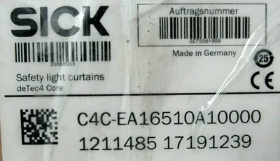 NEW SICK C4C-EA16510A10000 LIGHT CURTAIN DETEC4 CORE RECEIVER C4CEA16510A10000
