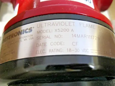 Det-Tronics X5200 A (008524-001) UV Flame Detector X5200A4N15W1 NEW/SEALED P5