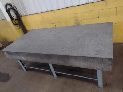 8' X 4' X 10" CHALLENGE PRECISION LAYOUT INSPECTION GRANITE TABLE: STOCK #23808