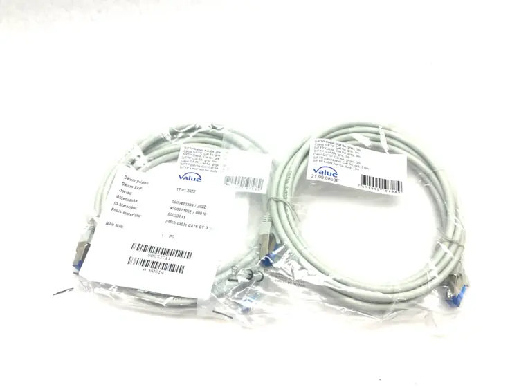 New | in-Stock VALUE CAT 6A ETHERNET PATCH CABLE 3M Cable & Wire | Maverick Industrial Sales #1103415