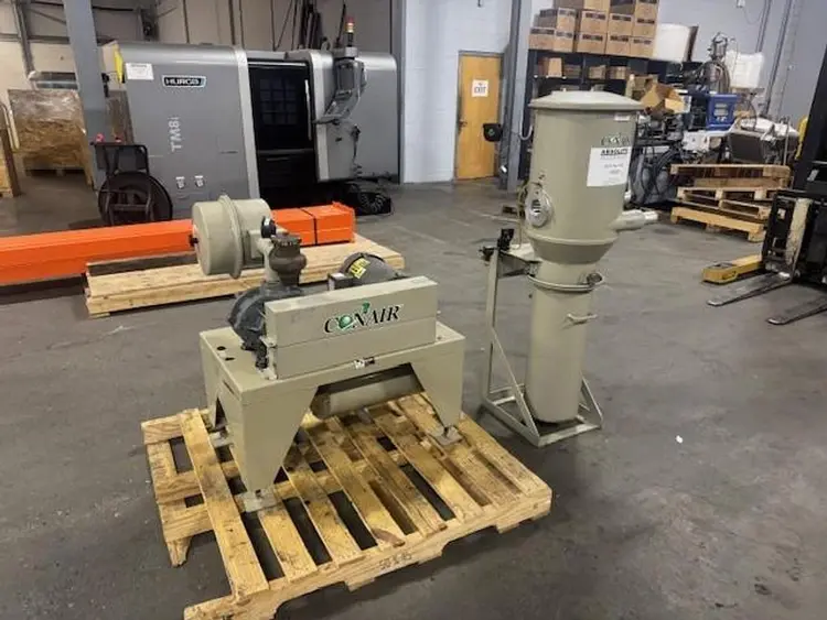 Used CONAIR PD-5 5 HP VACUUM PUMP WITH DUST COLLECTOR Dust Collectors | Absolute Machinery #541115