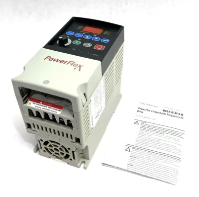 USED ALLEN-BRADLEY SERIES A POWERFLEX 4- 0.4 KW (0.5 HP) AC DRIVE