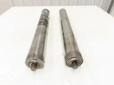 Hytrol 2-5/8" Snub Idler Roller 24" Hytrol Conveyor 21"BF 11/16" Hex Lot of 2