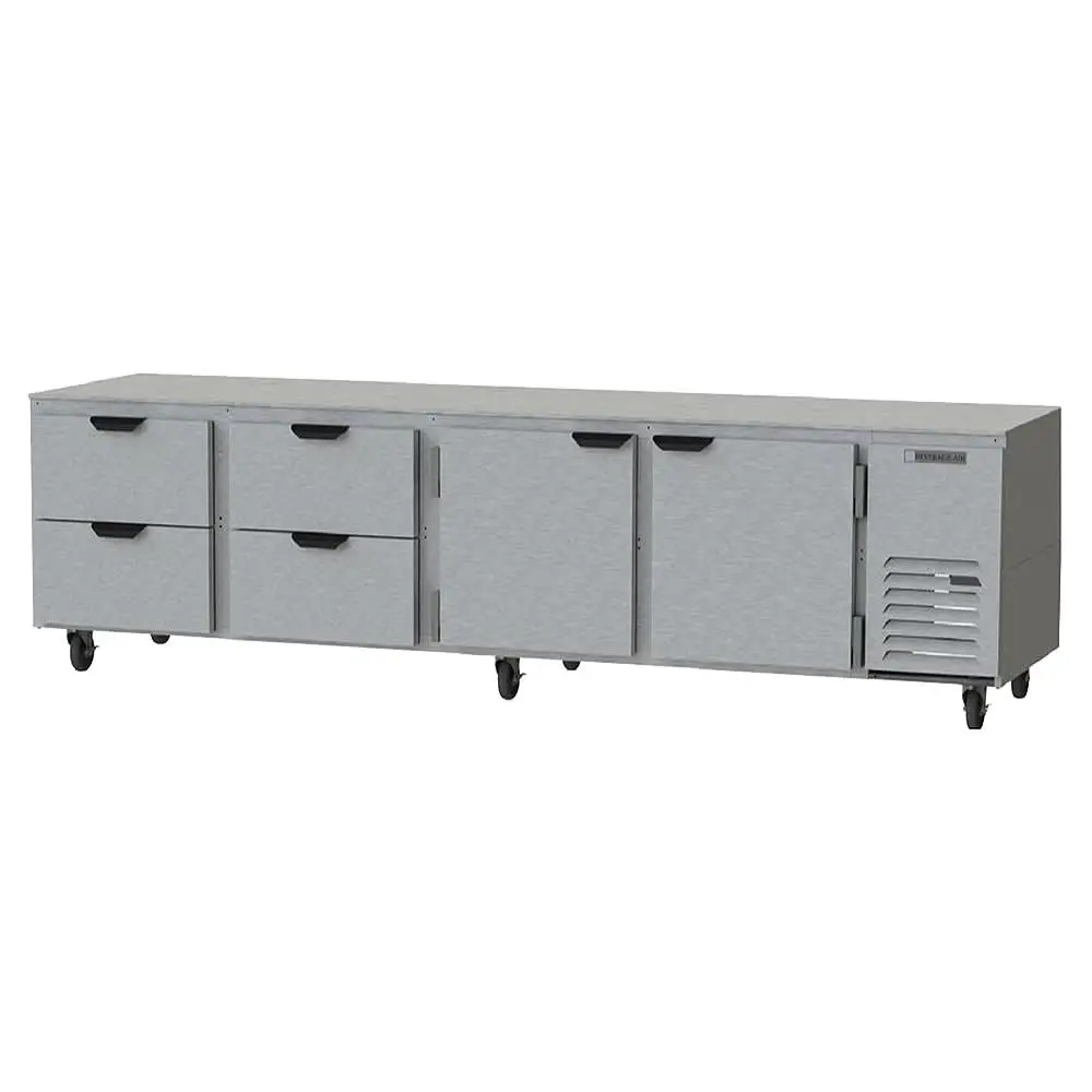 Beverage-Air UCRD119AHC-4 119" W Undercounter Refrigerator W/ (4) Section & (2) Door & (4) Drawer, 115v