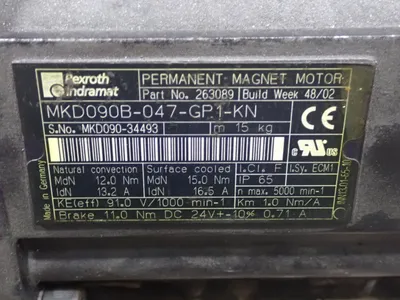 USED 2002 REXROTH MKD090B047GP1KN