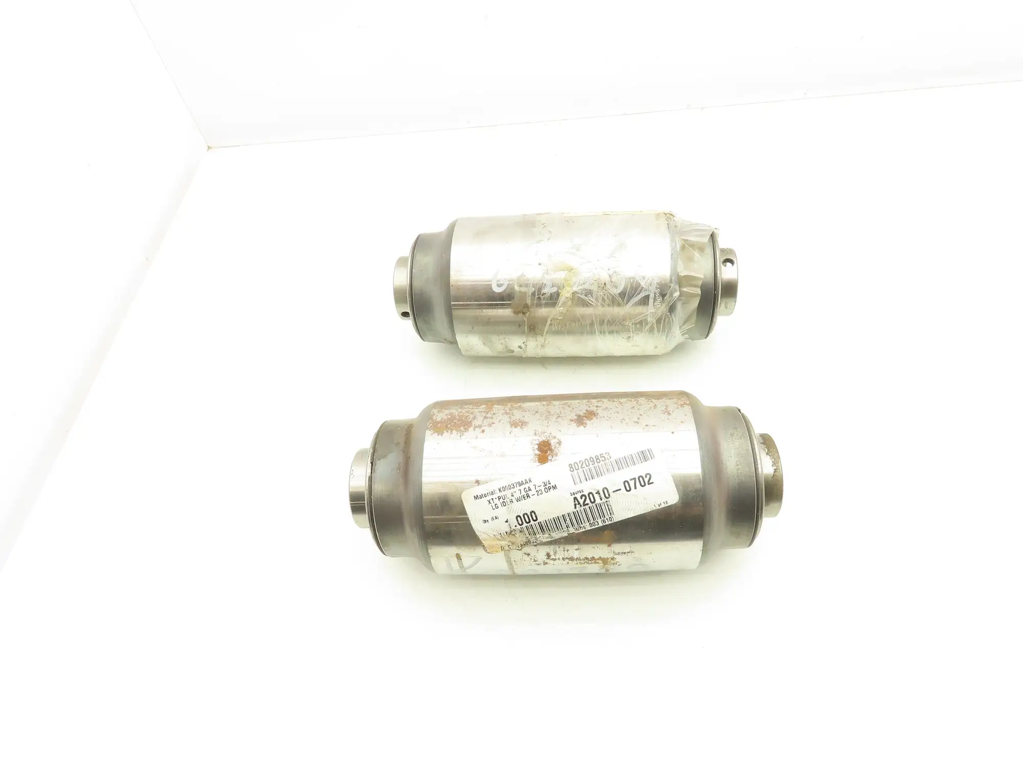 Dematic K000379AAK Belt Conveyor Steel Idler Pulley 4" Dia 7-3/4"W  Lot of 2