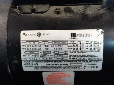 Used EMERSON 59138 Motors (misc) Ohio US | HGR 24 #968328