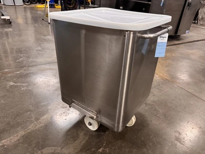 600 Pound SS Dump Buggy with Plastic Lid