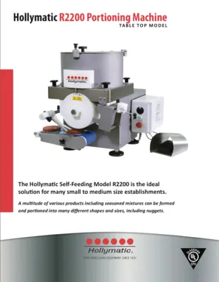The Hollymatic R2200 Self Feeding Portion Machine