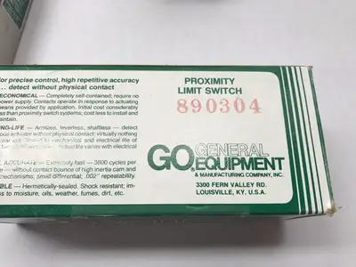 New | in-Stock Go Switch Heavy Pilot Duty Proximity Limit Switch Sensor Proximity Sensors Michigan US | Maverick Industrial Sales #1392197