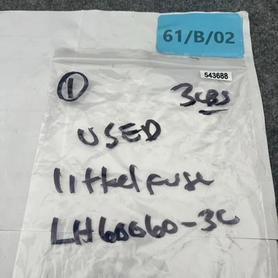 Used Littelfuse LH60060-3C Fuse Accessories California US | Davliegogo LLC #1705491