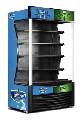 168-0007 AC-OFC 46” Open Air Self Contained Curtain Merchandiser Cooler