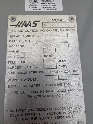 Used 2010 HAAS VF2B Vertical Machining Centers Texas US | Legacy CNC Machinery, LLC #1146622
