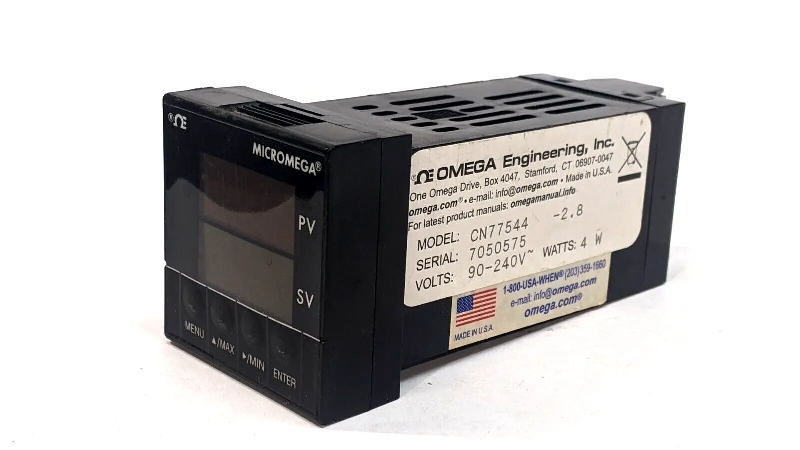 CN77544 | Omega  Micromega Temperature Controller 90-240V 4W - For parts or not working