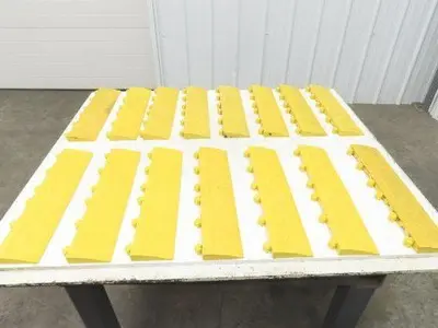 Anti Fatigue Modular Interlocking Male Ramp Edge 18"x4" Lot of 15