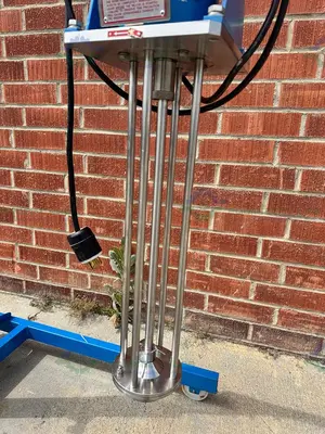 USED SILVERSON DX60 HOMOGENIZER HIGH SHEAR BATCH MIXER W/  D STAND, 3 HP MOTOR