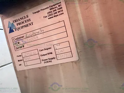 Used TRIANGLE PROCESS QUATTROFLOW Q4400SU 4-PISTON DIAPHRAGM PUMP W/ 3 HP MOTOR Diaphragm Pumps California US | Equipment Lab #1399318