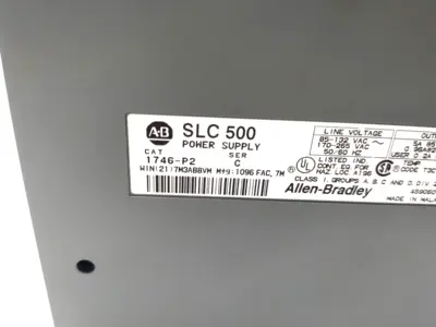 1746-A13, 1746-P2 | Allen Bradley 1746-A13 Ser B SLC 500 13-Slot PLC Chassis w/ 1746-P2 Power Supply - Used