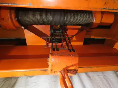 Cleveland Tramrail P&H 12 Ton Double Girder Underhung Bridge Crane 45' Span