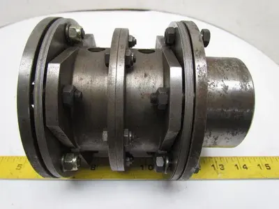 Rexnord 200-SER-54 Custom Flexible Disc Coupling Insulated 1-3/8"x1-1/4" Bores