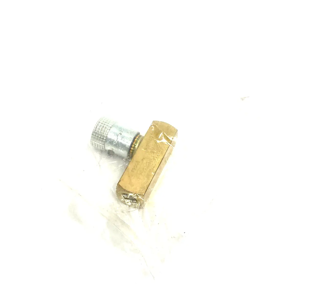 NEW PARKER COLORFLOW INLINE FLOW CONTROL VALVE, BRASS BODY, 1/8" PORTS