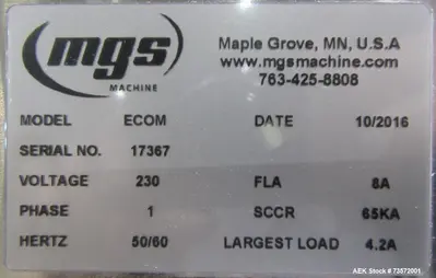 USED MGS TOPSERTER