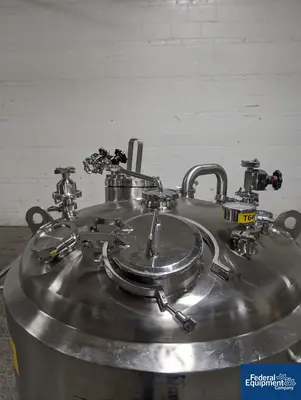 USED DCI Used 600 liter DCI Jacketed Receiver Vessel, Hastelloy C22, 45/150#