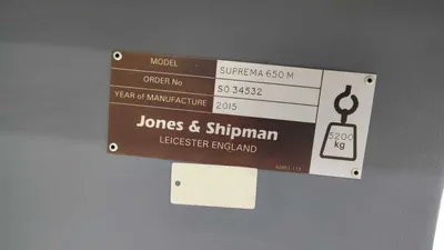 USED 2015 JONES & SHIPMAN SUPREMA 650 EASY