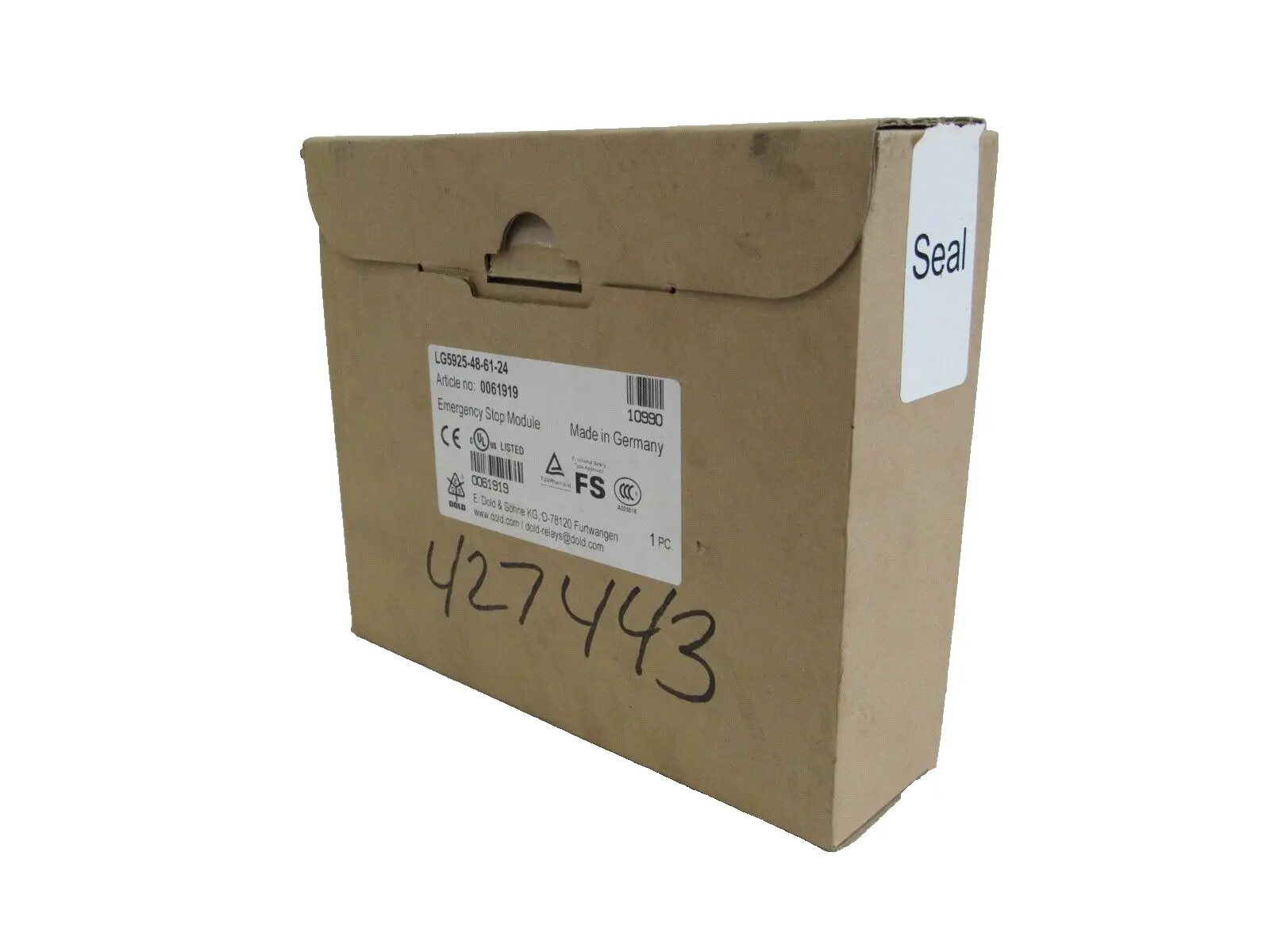 NEW E.DOLD LG5925-48-61-24 EMERGENCY STOP MODULE LG5925486124